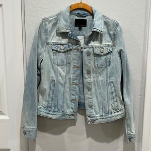 Banana Republic White Washed Denim Jacket